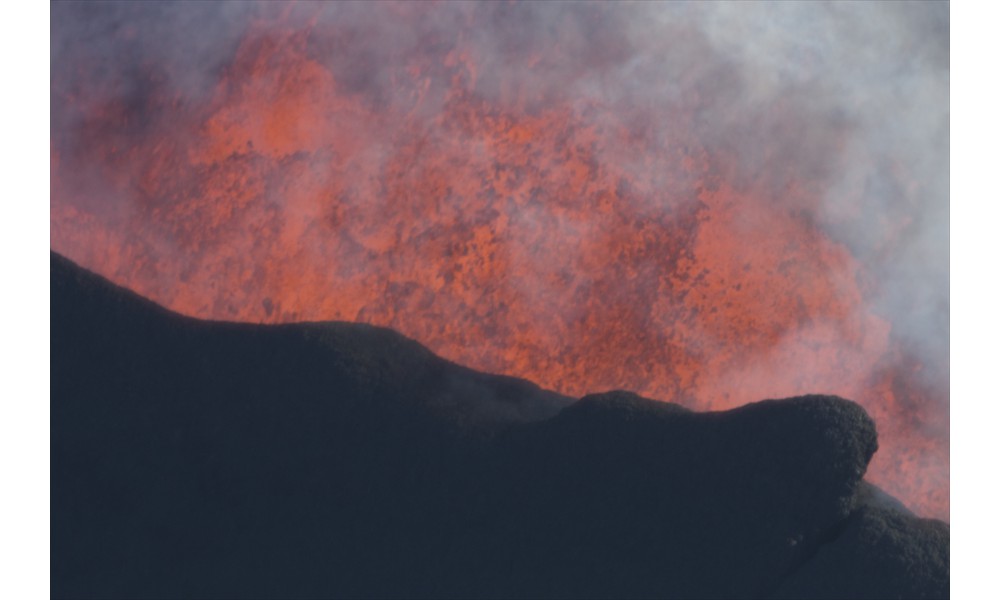 exploding lava